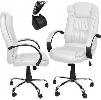 Otočná kancelářská židle PAKO bílá