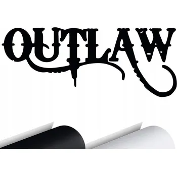 Samolepicí dekorace na vozidlo SAMOLEPKA na auto OUTLAW Mimo zákon BANDYTA ILLEGAL 18x7