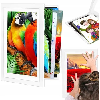 Obraz Ramka na zdjęcia černý dřevěný pro mnoho fotografií