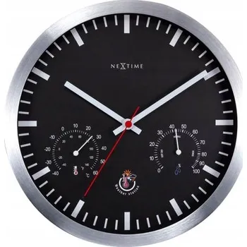 Hodiny NÁSTĚNNÉ HODINY: teploměr a vlhkoměr Weather Station Nextime