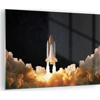 Obraz Obraz na skle do obýváku ložnice 70x50 kosmos foto obrazy na zeď sklo