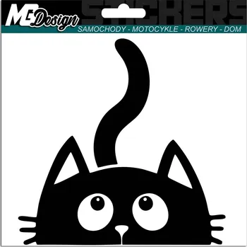 Samolepicí dekorace na vozidlo SAMOLEPKA Grafika na auto KOČKA KOTĚ Kitty Cat 13x13 cm