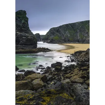 Obraz Plakát Bedruthan Steps, pláž Cornwall, bez rámu, 29,7 x 42 cm
