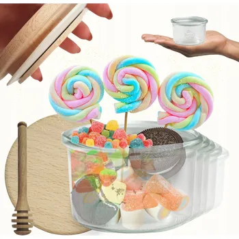 Sklenice Sklenice Weck 200 Ml , kelímek, plíseň, žáruvzdorné dřevěné víčko, 12 Ks odměrek