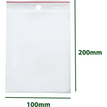 Sáček na potraviny Zip sáčky 100x200mm 100 kusů