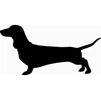 Samolepící dekorace Samolepka na stěnu PES Jezevčík 25 x 50 cm