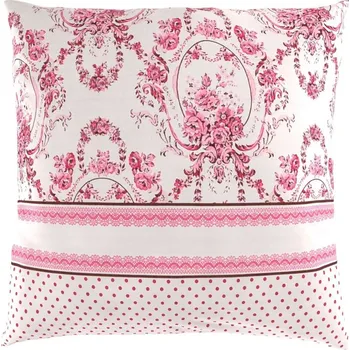 Dekorativní polštářek Kvalitex Krepový povlak na polštářek SPRING ROSE Bavlna, 40/40 cm