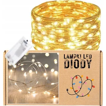 Vánoční dekorace Vánoční osvětlení na stromeček Zolta dovnitř 1 m s 10 světýlky