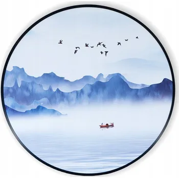 Obraz Obraz v rámu, Asie, Ranní plavba v mlze