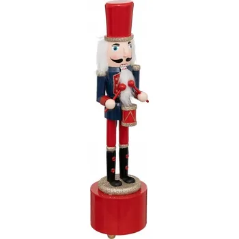 Obraz LOUSKÁČEK s bubnem, vánoční dárková DÁREK 8x30 cm