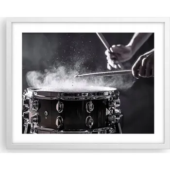 Obraz Obraz plakát na zeď v bílém rámu 50x40 hudba foto plakáty do obýváku