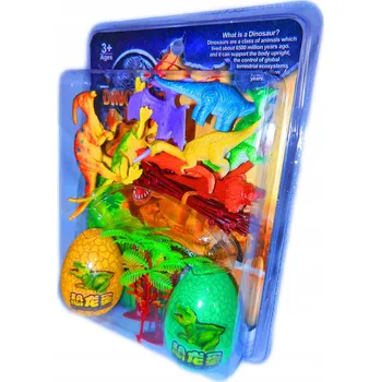 DINOSAUŘI 7v1 VEJCE ploty STROMY svět DINOSAURŮ