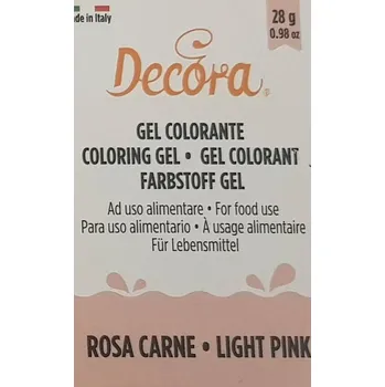 Přisada na vaření a pečení Gelová barva světle růžová ligh pink 28g - Decora
