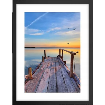 Obraz Obraz plakát v černém rámu do obýváku 30x40 krajina plakáty na zeď