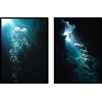 Obraz Obraz plakát v rámu 53x73cm Dyptych Moře P1922
