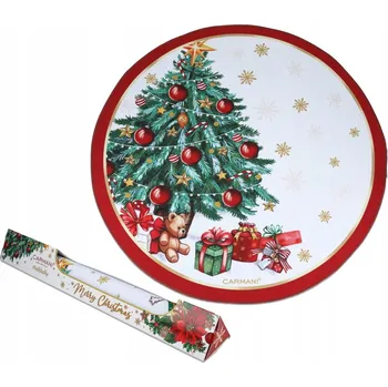 Obraz Kulatá prostírka na stůl - Vánoční dekorace (