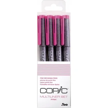 COPIC Multiliner Liner 0,5, 0,3, 0,1, 0,005 pink