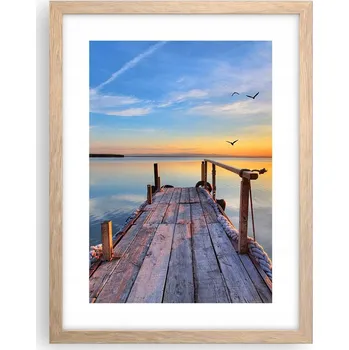 Obraz Obraz plakát v rámu světlý dub do obýváku 30x40 krajina plakáty na zeď