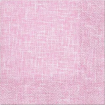 Papírový ubrousek Ubrousky Růžový Len 33 cm 20 ks Party Narozeniny