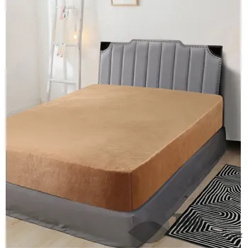 Prostěradlo Mikroplyšové prostěradlo 180x200 Elegance - Karamelová