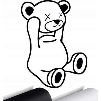 Samolepicí dekorace na vozidlo NÁLEPKA na auto MEDVÍDEK MEDVÍDEK SAMOLEPKA 15x11 cm