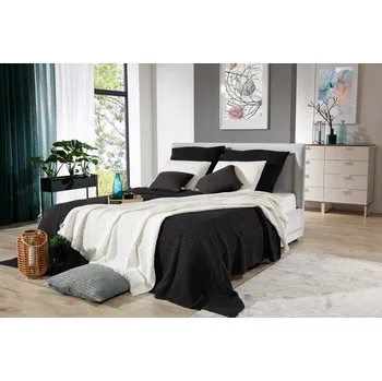 Prostěradlo Přehoz na postel Vital Home bavlna 200 cm x 240 cm černý