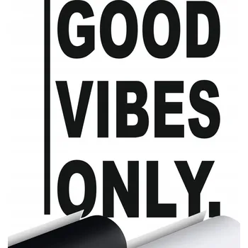 Samolepicí dekorace na vozidlo SAMOLEPKA na auto GOOD VIBES ONLY 12x15
