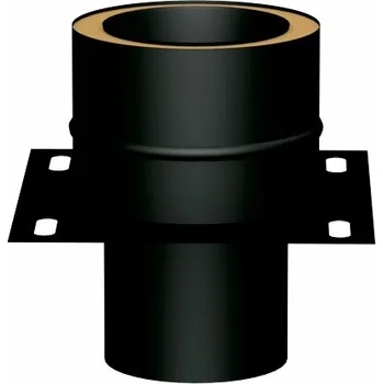 Komín Základová deska pro nástavec černá 180-30mm izolace SP