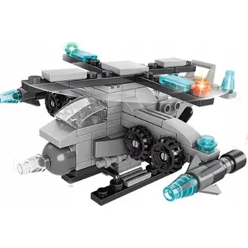 ostatní stavebnice Stavebnice 136 dílů Helikoptéra 6v1