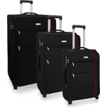 AVANCEA Sada textilních cestovních kufrů GP4555 černá 2W S,M,L