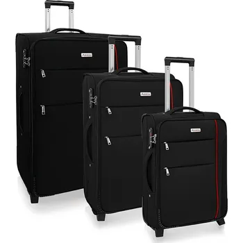 AVANCEA Sada textilních cestovních kufrů GP4555 černá 2W S,M,L