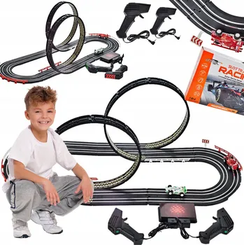 Obraz ELEKTRICKÁ AUTODRÁHA PRO 2 OSOBY, SADA 300 cm + 2 AUTA