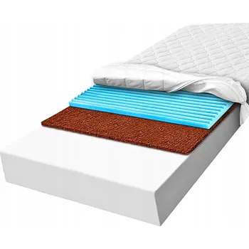 Matrace Pěnová Matrace MATERACE Z GÓR FLEXI COCONUT II MASÁŽNÍ SVETLO 90 x 200 x 20 cm H2 , H3