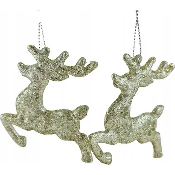 Vánoční ozdoba OZDOBA SOB 2KS - ŠAMPAŇSKÁ