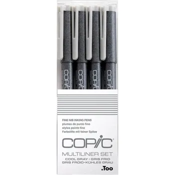 COPIC Multiliner Liner Liner 0.5, 0.3, 0.1, 0.005 Cgrey