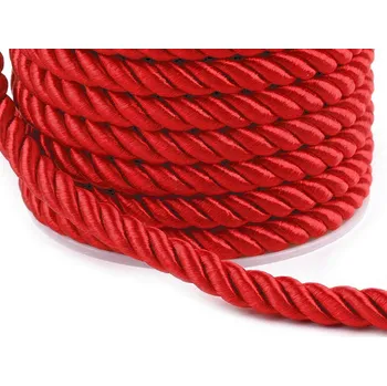 Příze Šňůra kroucená Ø7 mm Varianta: 11 červená, Balení: 20 m