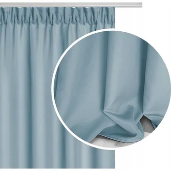 Obraz HOTOVÉ ZÁCLONY DO OBÝVÁKU NA PÁSCE S ŽABKAMI MODRÉ 140x220 VIVA