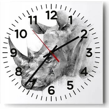 Hodiny Kuchyňské nástěnné hodiny 30x30 Abstrakce Skleněné hodiny do obýváku Moderní Tiché