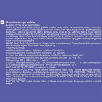 Hnojivo Granulované superfosfátové hnojivo GARDEN CENTER, 4 kg