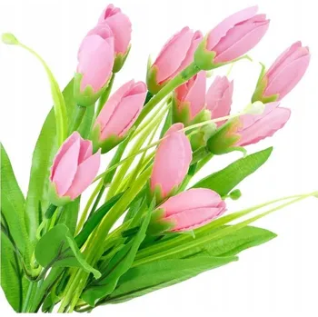 umělá květina TULIPÁNY tulipány KYTICE umělé květy RŮŽOVÉ Velikonoce 40cm