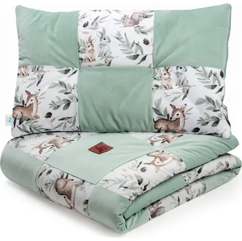 Povlečení Povlečení pro děti, přikrývka 100x140 cm s plochým polštářem 40x60 cm, patchwork