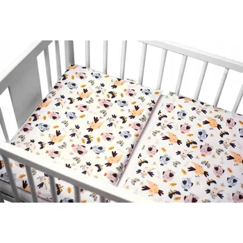 Povlečení 2-dílné bavlněné povlečení Ptáčci a Vážky - bílá, 135x100 cm