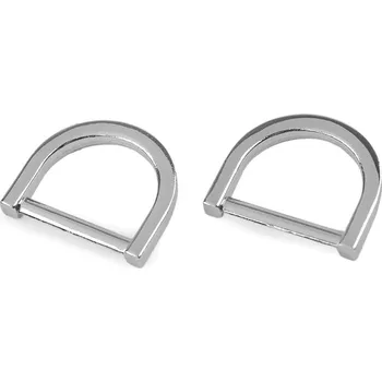 Galanterie Polokroužek na textil a doplňky šíře 20 mm Varianta: 1 nikl, Balení: 10 ks