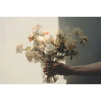 Plakát Plakát Pomíjivá Krása Kytice bez rámu 91,5 x 61 cm