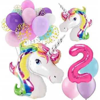 Balónek BALÓNKY sada narozeniny 6 LET JEDNOROŽEC UNICORN