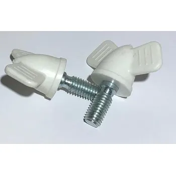 Šroub šroub křídlový plast DGA 44 M8*20mm bílý