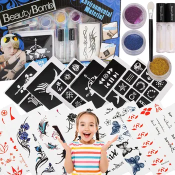 Tetování SADA PRO TETOVACÍ STUDIO - GLITROVÉ TETOVÁNÍ OMYVATELNÉ