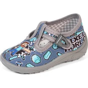 Dívčí bačkory NAZO PPHU Domácí obuv, bačkůrky, přezůvky 013SF Velikost: 24