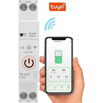 IP kamera WiFi spínací relé 63A ČASOVAČ SCÉNY Tuya Smart DIN lišta DO ROZVADĚČE ES1