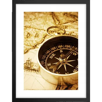 Obraz Obraz plakát v černém rámu do obýváku 30x40 cestování foto plakáty na zeď